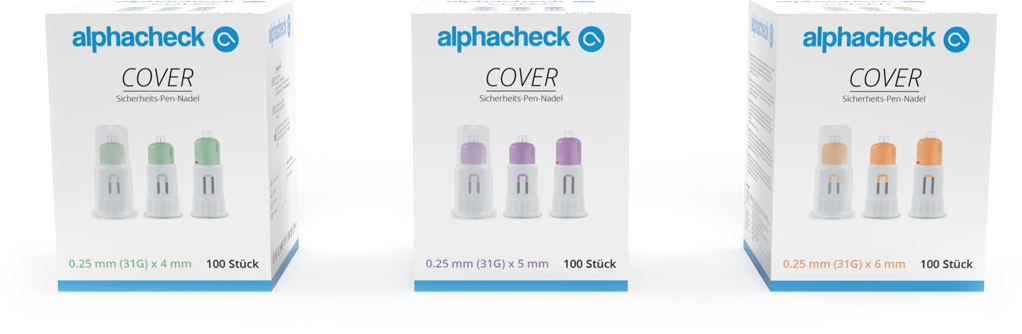 alphacheck COVER Sicherheits-Pen-Nadeln