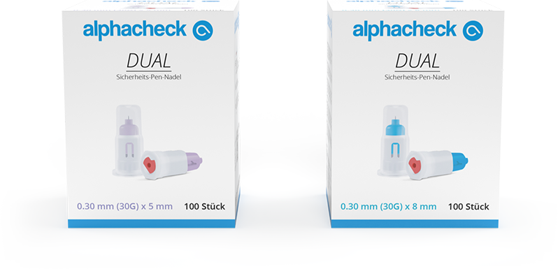 alphacheck DUAL Sicherheits-Pen-Nadeln