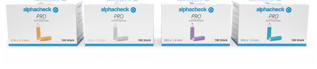 alphacheck PRO Sicherheitslanzetten