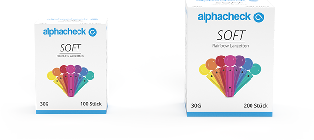 alphacheck Soft Rainbow Lanzetten