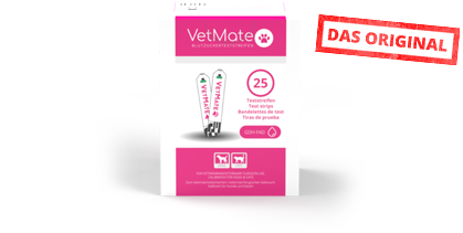 VetMate Blutzuckerteststreifen - 25 St - DAS ORIGINAL